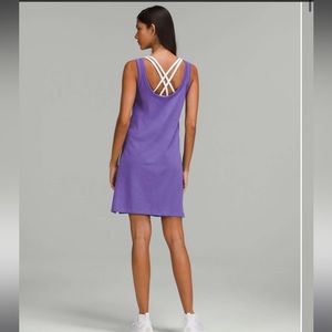 NEW LULULEMON Classic-Fit Cotton-Blend Scoop Dress *NWT* *retired